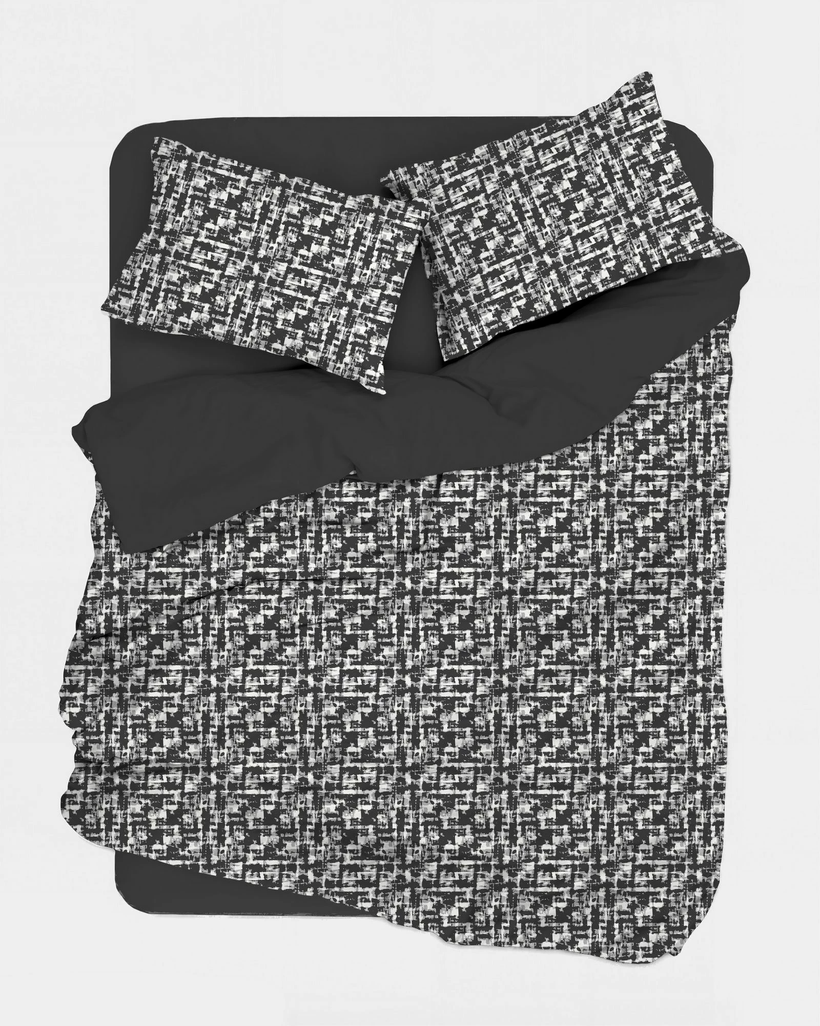 Set mbulesë për jorgan king size, ngjyrë antracit, L'Essentiel Linge de Maison, Hilaris Kombin