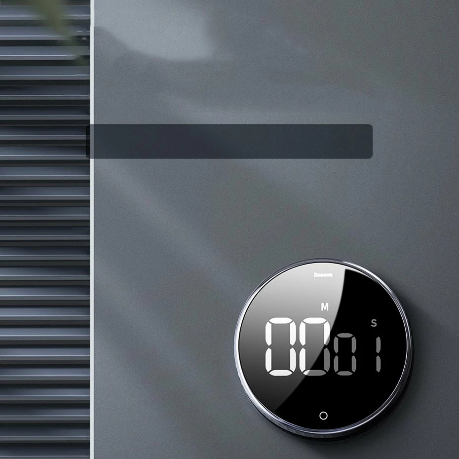 Timer elektronik Baseus Heyo ACDJS-01, me ekran digjital, i zi