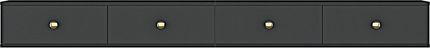 Komodë TV Zuzu Double, ngjyrë antracit, Skye Decor