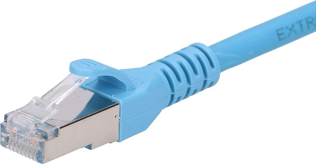 Kabllo LAN Extralink Cat6A S/FTP 0.5m RJ45, 10Gbps, blu