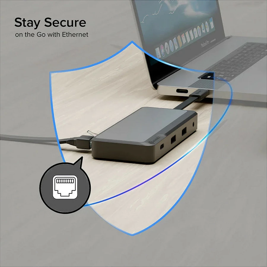 Dock USB-C ALOGIC Pro Nexus, 4K, HDMI/DP/VGA, LAN, 100W PD, gri
