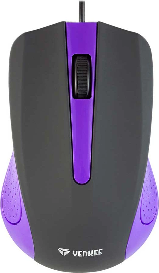 Maus YENKEE YMS 1015PE - USB, e zezë/vjollcë