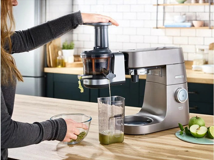 Shtrydhëse frutash slow juicer Kenwood KAX720PL, e zezë/argjendtë