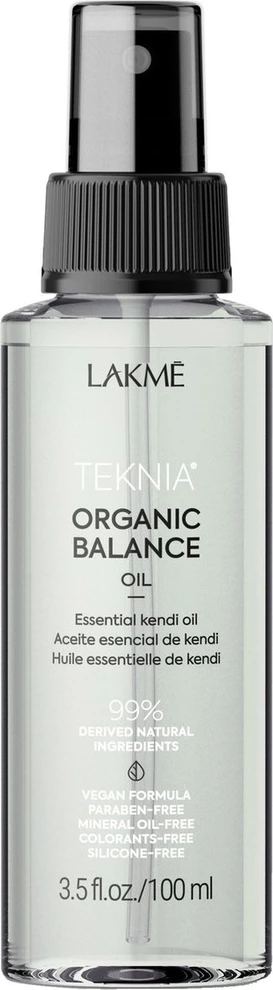Vaj për flokë dhe trup Lakme Teknia Organic Balance Oil për femra, 100ml