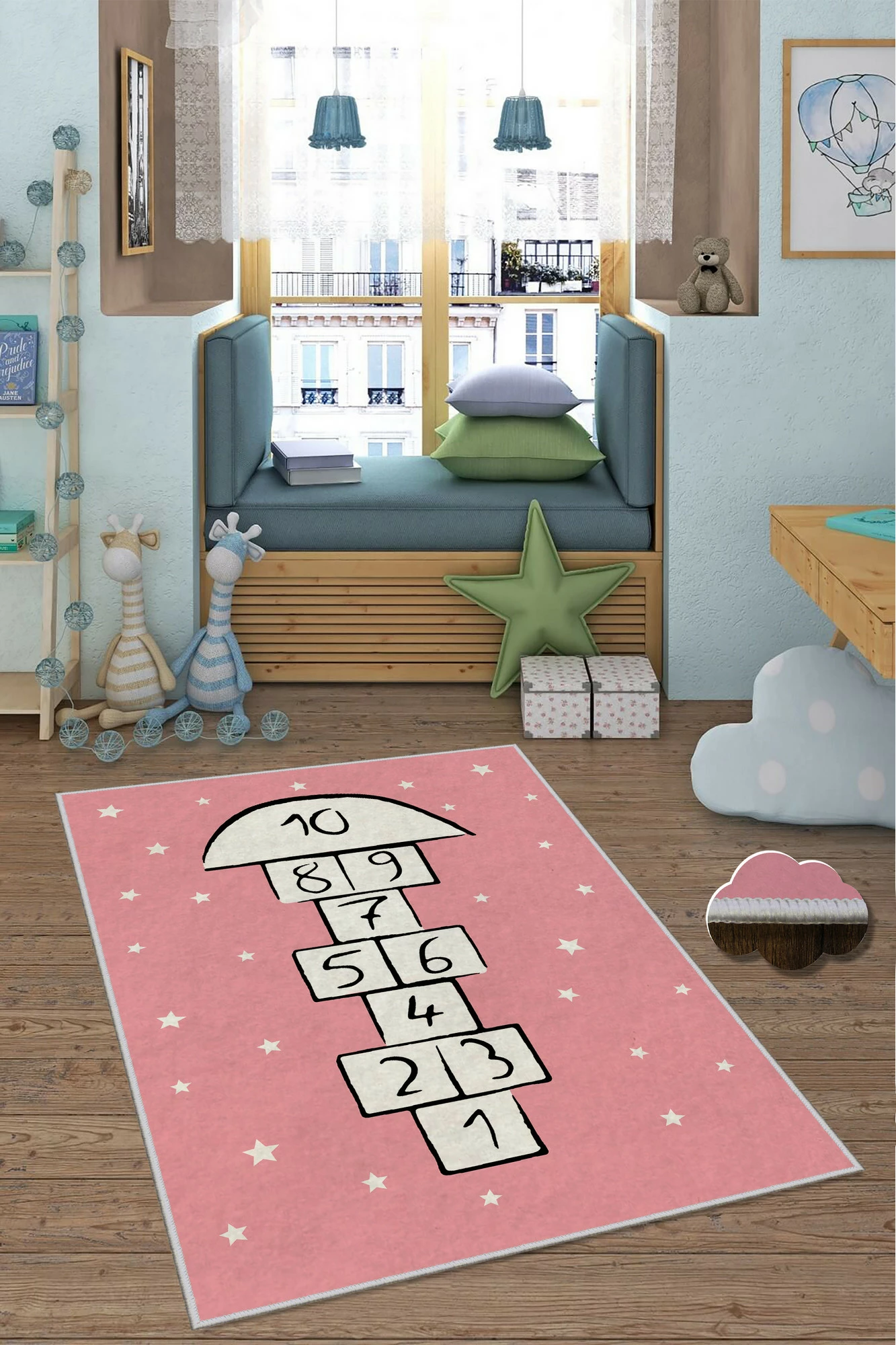 Qilim për fëmijë, shumëngjyrësh, 60x100cm, WOOKECE024