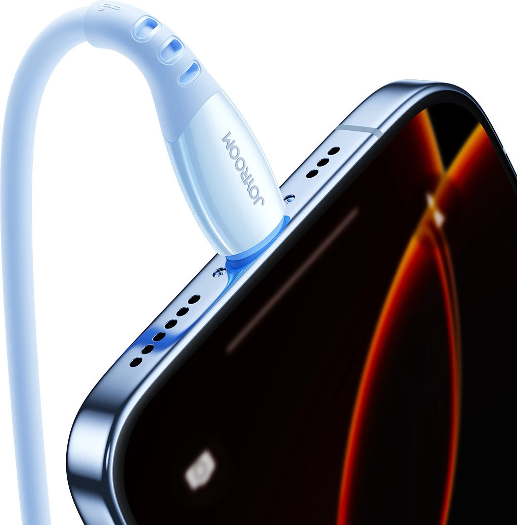 Kabllo Joyroom S-A59 Vibrant Series USB-A në Lightning 1.2m 3A USB 2.0 480Mbps, blu
