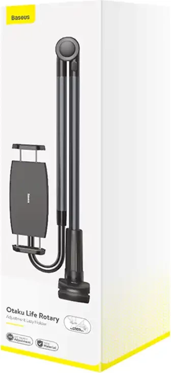 Mbajtëse rrotulluese për telefon/tablet Baseus Otaku Life Rotary Pro, e zezë