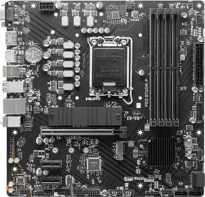 Pllakë amë MSI PRO B760M-P, Intel B760 LGA 1700, micro ATX