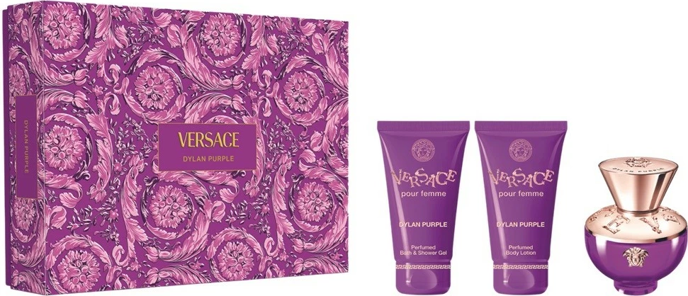 Set Eau de Parfum për femra Versace Dylan Purple Pour Femme 3 copë 50ml