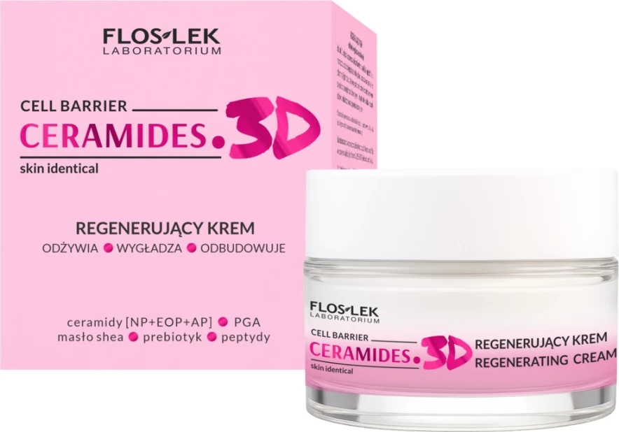 Krem fytyre për femra Floslek Ceramides.3D Regenerating, 50ml