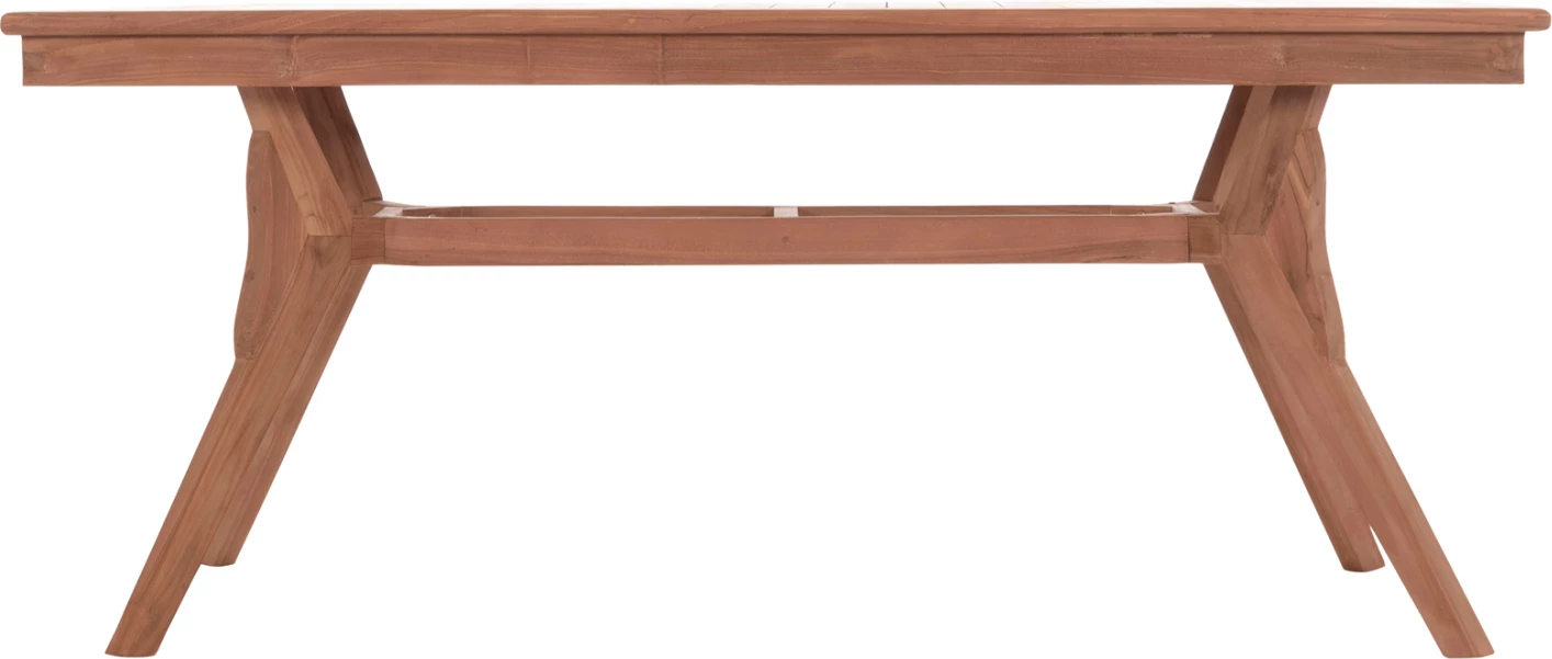 Tavolinë ngrënie për jashtë, dru teak natyral, WONDER FH18116, 180x91x75cm