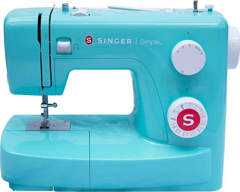 Makinë qepëse Singer Simple 3223, kontroll rrotullues, reverse, turkeze