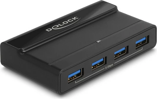 Switch USB DeLOCK, 4 pajisje / 2 host, USB 3.2 Gen 1 5Gbps, i zi