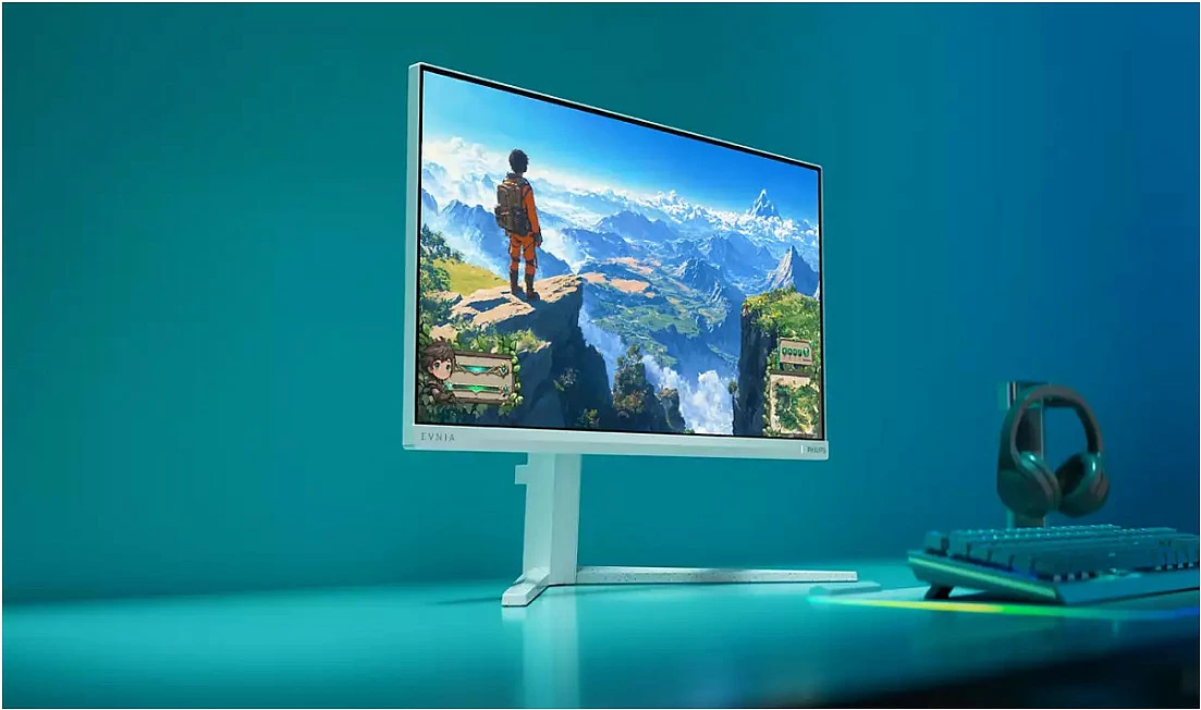 Monitor Philips Evnia 24M2N3201P/00, 23.8", Full HD, Fast IPS, 260Hz, 1ms, HDR, i bardhë