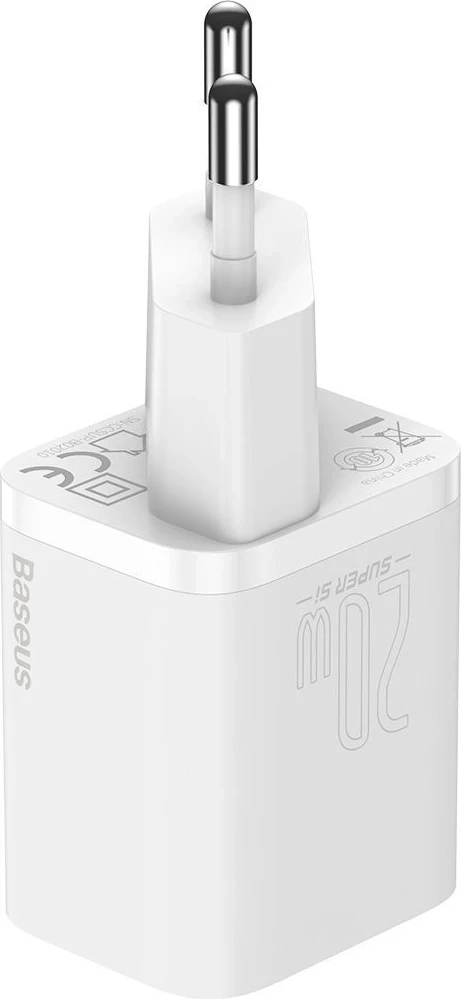Karikuesi i shpejtë Baseus Super Si Quick Charger 1C 20W, i bardhë