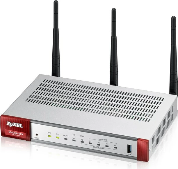 Router wireless Zyxel USG20W-VPN-EU0101F, Dual-band (2.4 GHz / 5 GHz), Gri, Kuqe