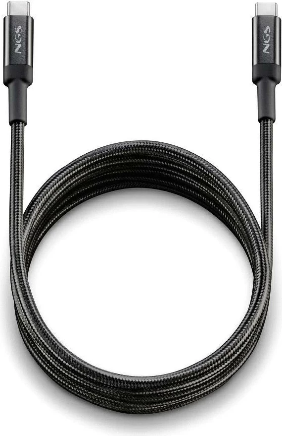 Kabëll USB-C NGS 65W 2m i zi