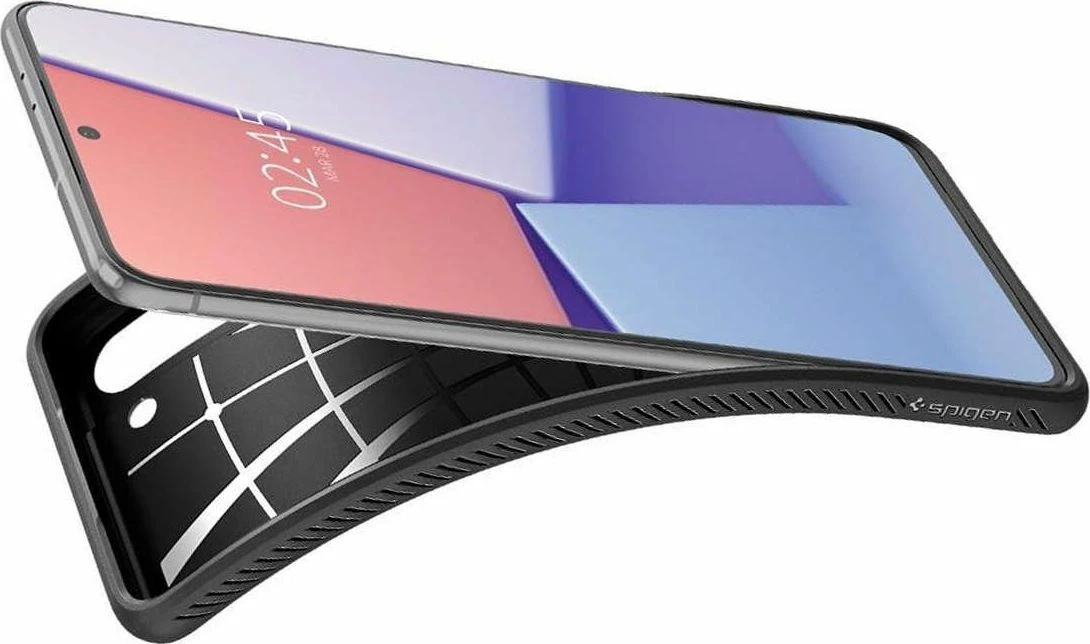 Mbështjellës Spigen Liquid Air për Samsung Galaxy S21, i zi mat