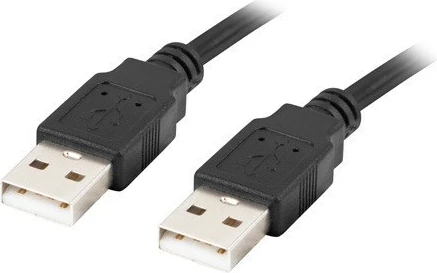 Kabllo Lanberg CA-USBA-20CU-0018-BK, 1.8m, e zezë