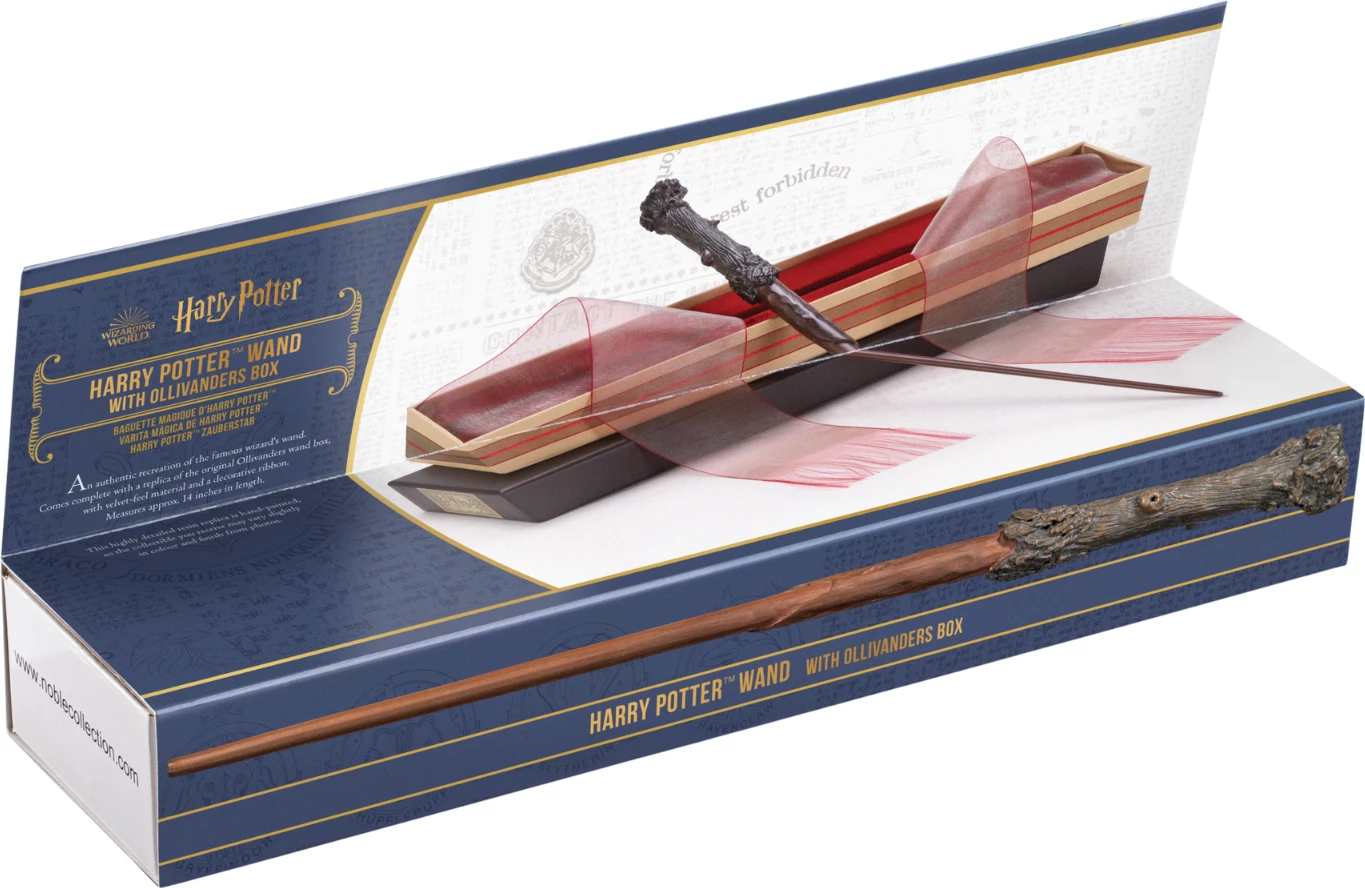 Shkop magjik Noble Collection Harry Potter Harry's, 35.5 cm, me kuti Ollivanders