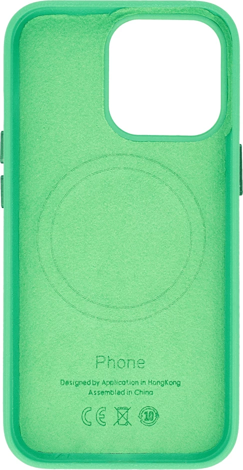 Mbështjellës ONASI Leather Silicone MagSafe për iPhone 14, mint