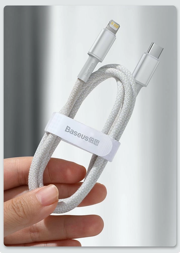 Kabllo Baseus CATLGD-01 USB-C në Lightning, 1m, 20W, e zezë