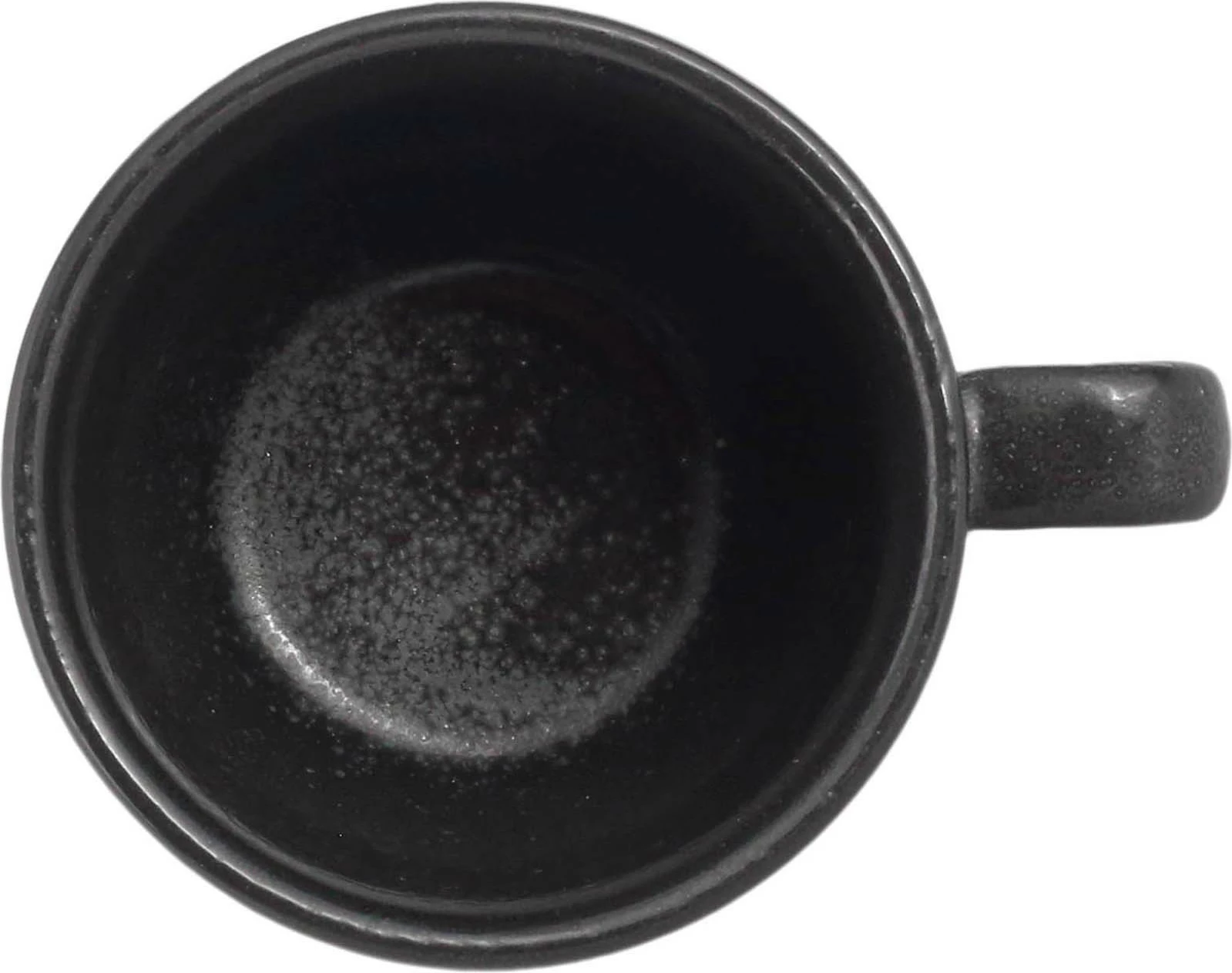 Filxhan espresso Porland Seasons Coal 80 ml, porcelan, i zi, set 6 copë