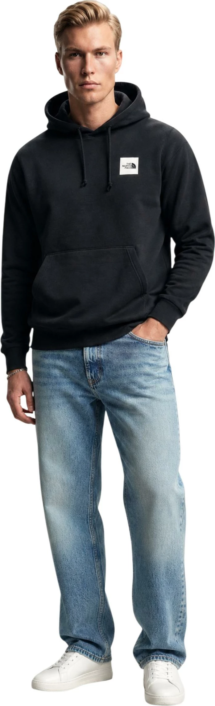 Duks me kapuç për meshkuj The North Face M BOX HD REG HD NF0A8JAX, i zi [Madhësia: M]