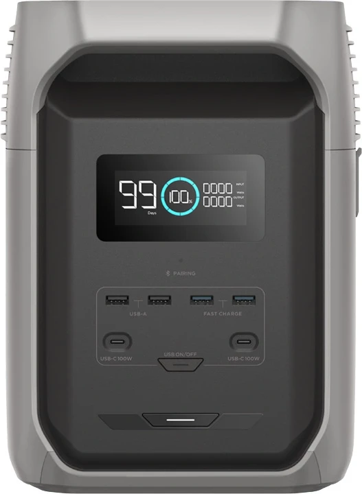 Stacion portativ energjie EcoFlow DELTA 3 1500, 1536 Wh, argjend