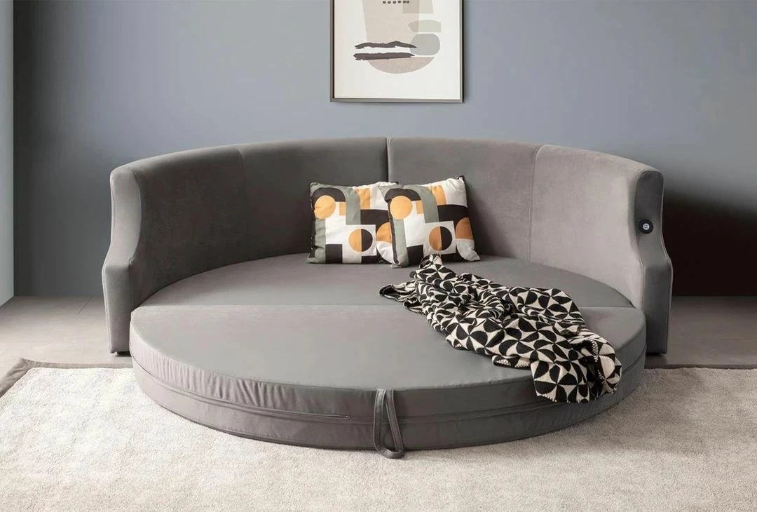 Divan-krevat 3 vendësh, Atelier del Sofa, ngjyrë antracit