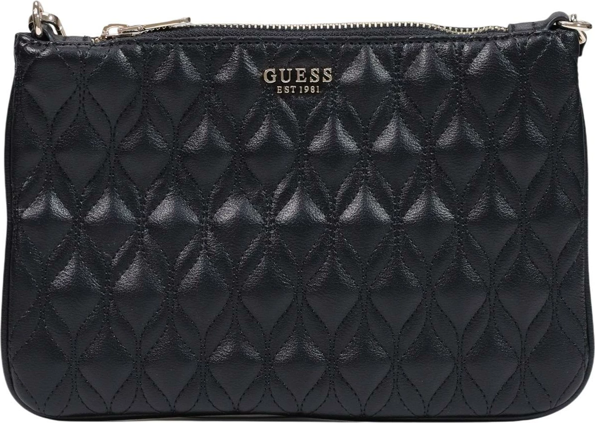 Çantë dore Guess Maxine Quilted Flat PW7577 P6322 për femra, e zezë