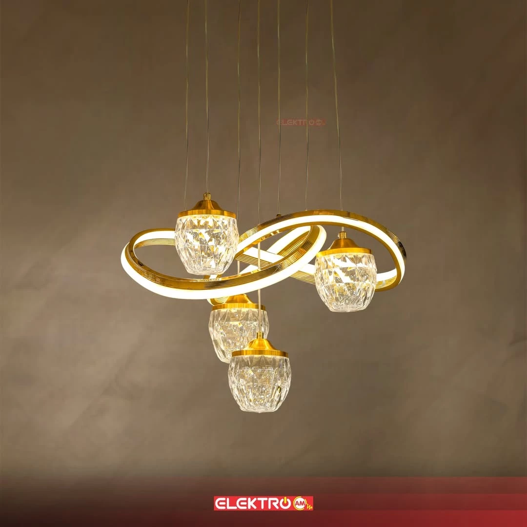 Abazhure led i varur me kristale 1680-4 GD