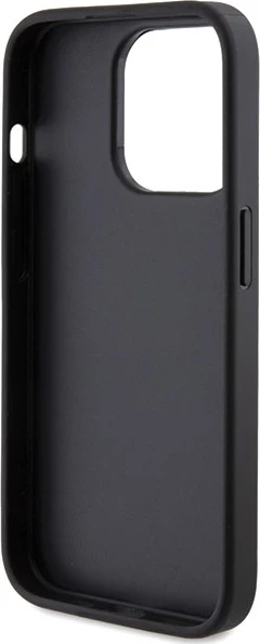 Mbështjellës Guess Glitter Script Big 4G për iPhone 15 Pro Max, i zi