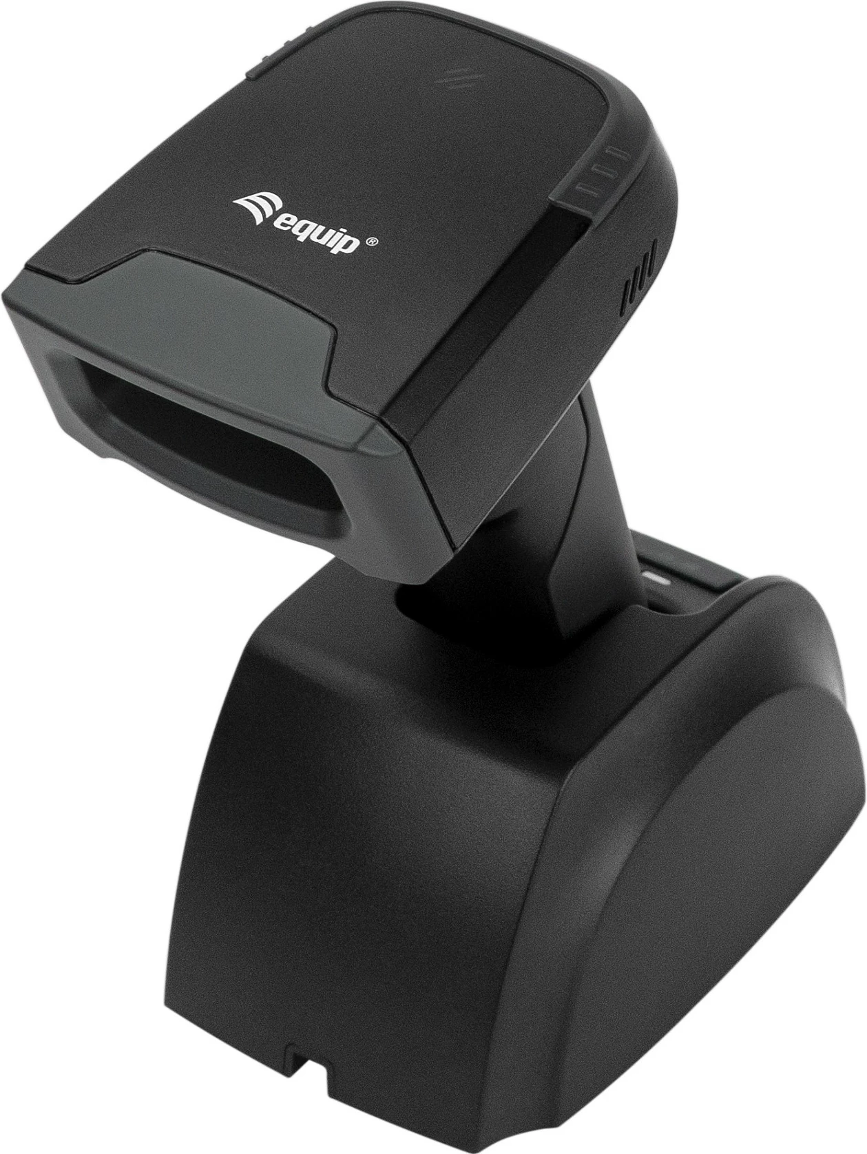 Skaner barkodi EQUIP 2D, wireless Bluetooth + 2.4GHz, IP54, me stendë, zi/hirtë
