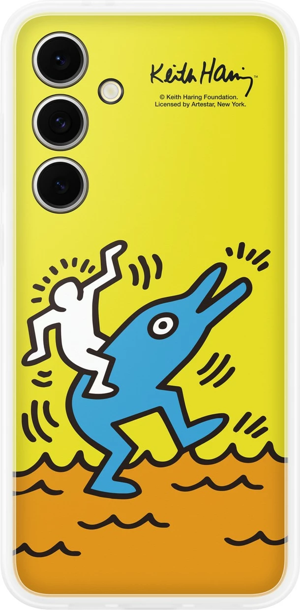 Mbështjellës Samsung Keith Haring Flipsuit për S24 FE, 17 cm (6.7"), Verdhë