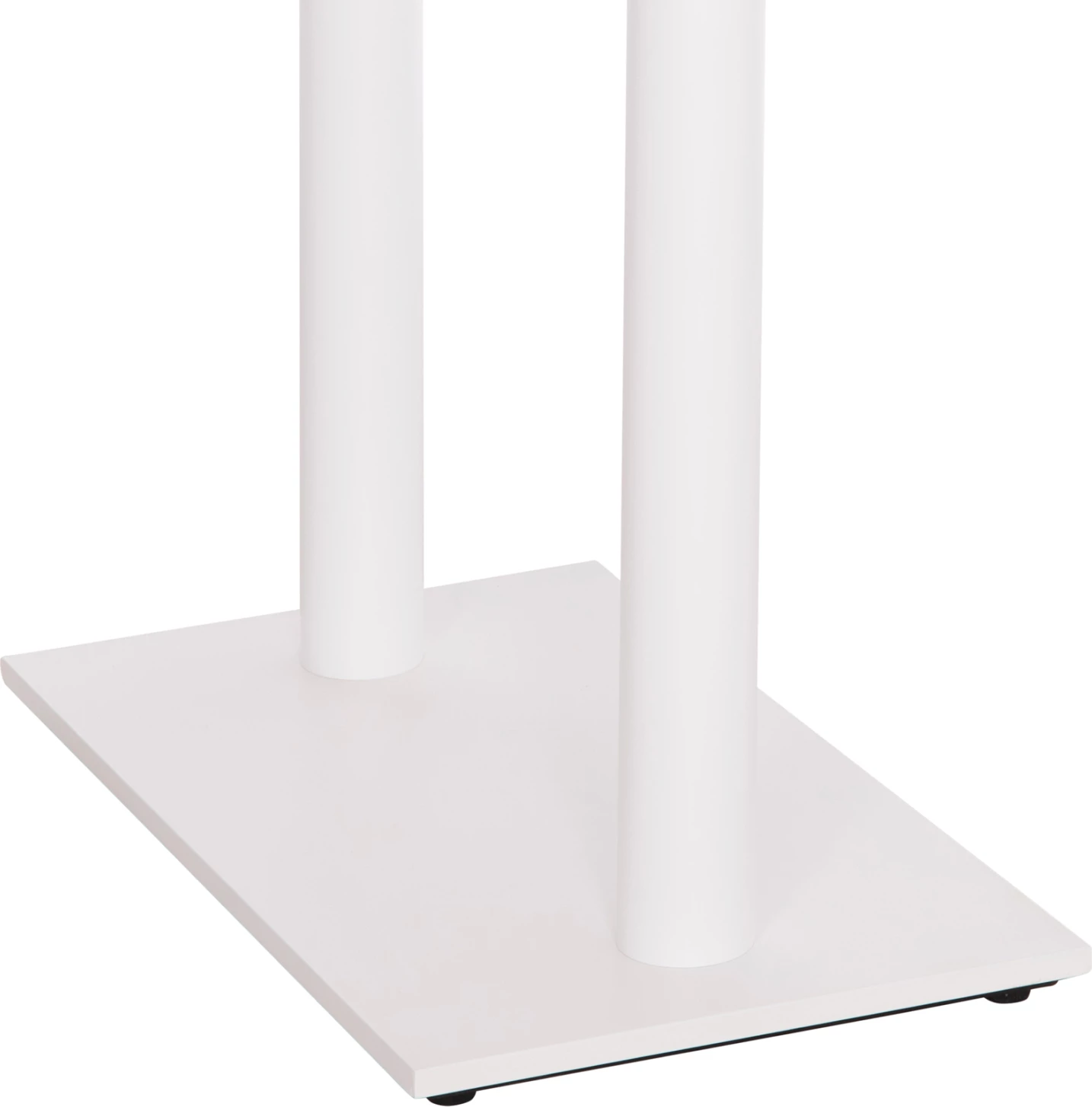 Bazë për tavolinë bar, dy këmbë, metal, ngjyrë e bardhë matte, 80x40x108 cm
