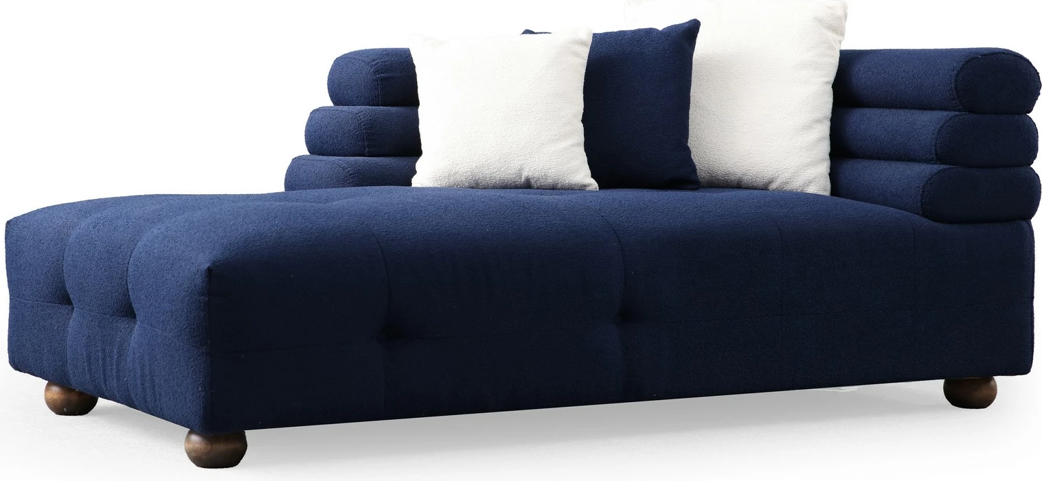 Këndare Boston, ngjyrë blu nate, Atelier del Sofa, majtas