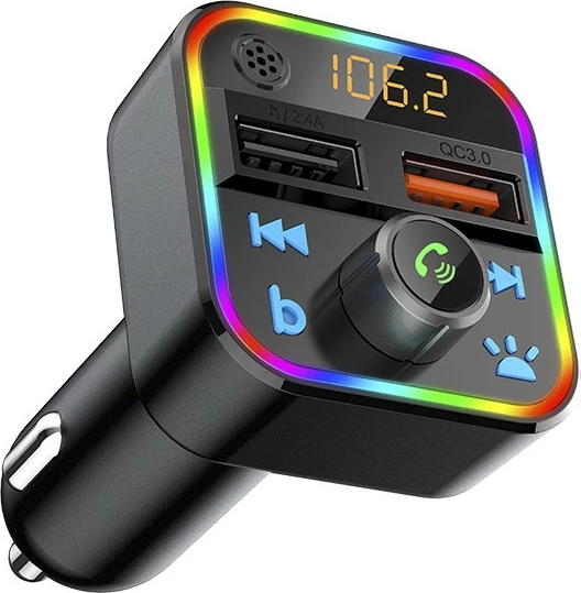Transmetues FM Bluetooth BLOW 74-164#, 2x USB, QC3.0, RGB, i zi