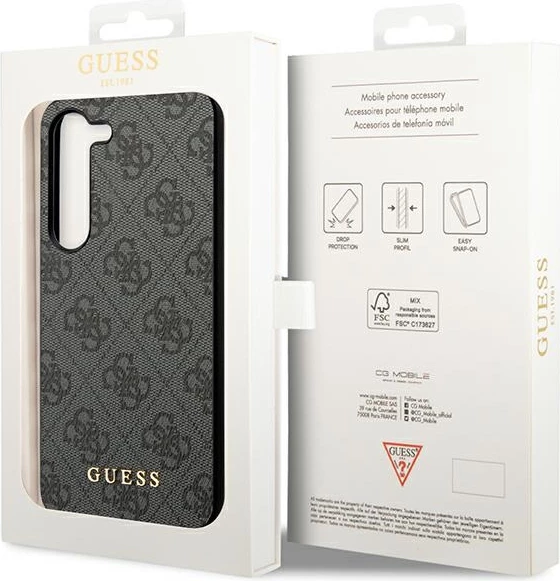 Mbështjellës Guess 4G Charms për Samsung Galaxy S24+, i zi