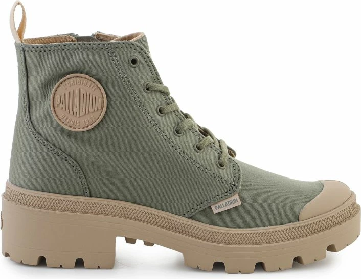 Çizme femra Palladium Pallabase Twill 96907-333, vetiver [Madhësia: 41]