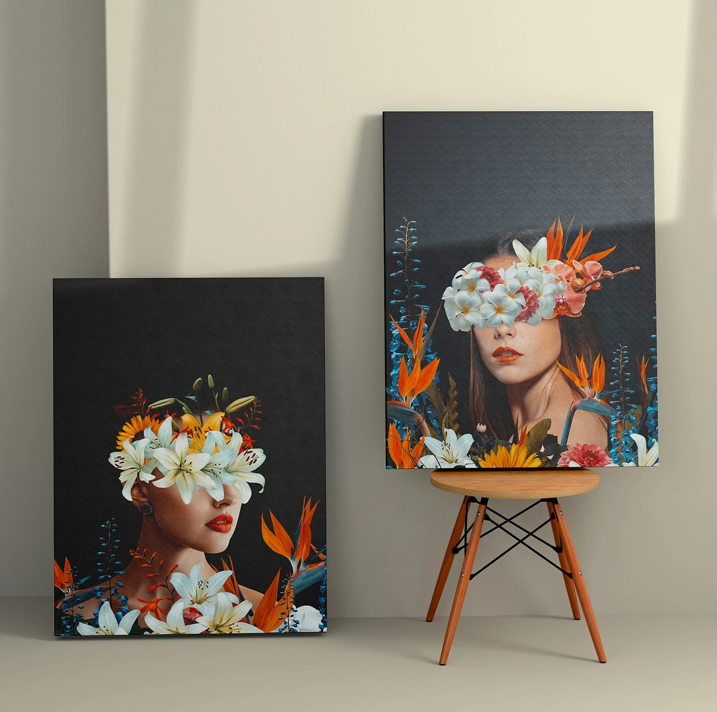 Pikturë dekorative në kanavacë (2 copë), Wallity, 2KNV4274, 50x70cm