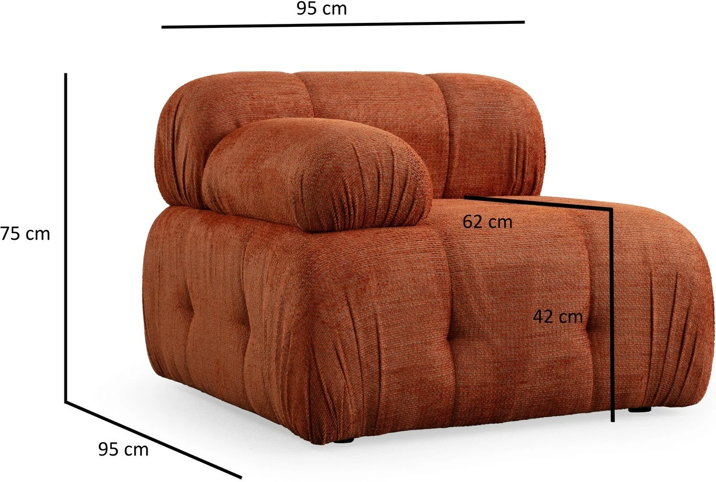 Këndare Atelier del Sofa Petite 2, portokalli