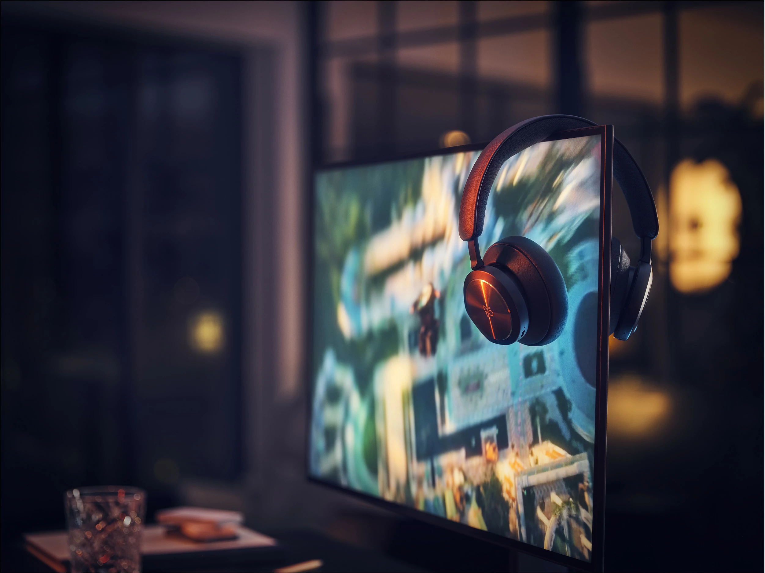 Kufje gaming Bang & Olufsen Beoplay Portal, wireless & me kabllo, Dolby Atmos, Bluetooth 5.1, 3.5mm, ANC, Black Anthracite