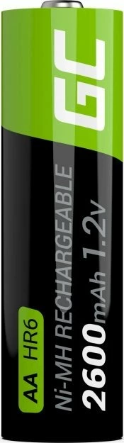 Bateri të rikarikueshme Green Cell GR10 AA/R6 2600mAh 1.2V, paketim 16 copë
