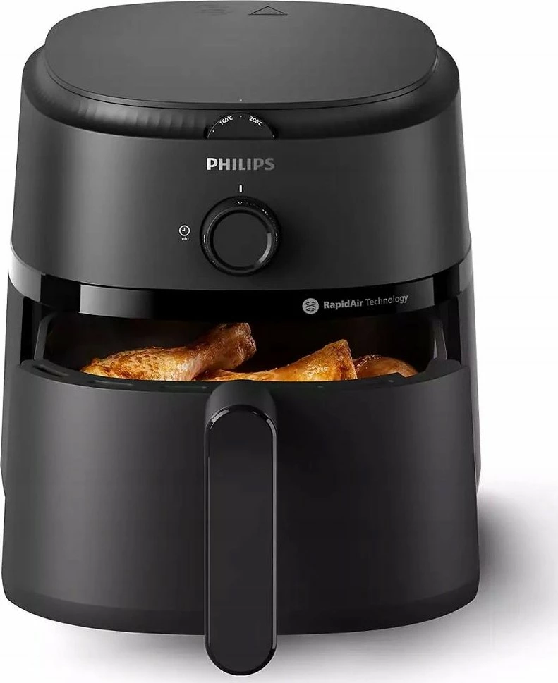 Fritezë me ajër Philips Series 1000 NA120/00, 4.2L, 1500W, e zezë