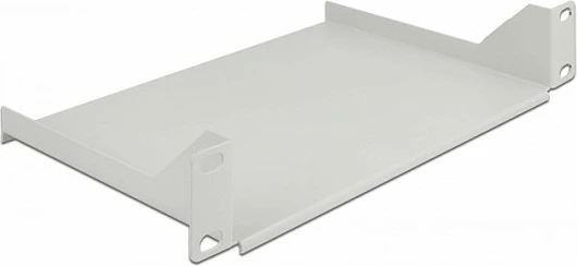 Raft rack DeLOCK 10" 1U për kabinet rrjeti, çelik, 10 kg, gri