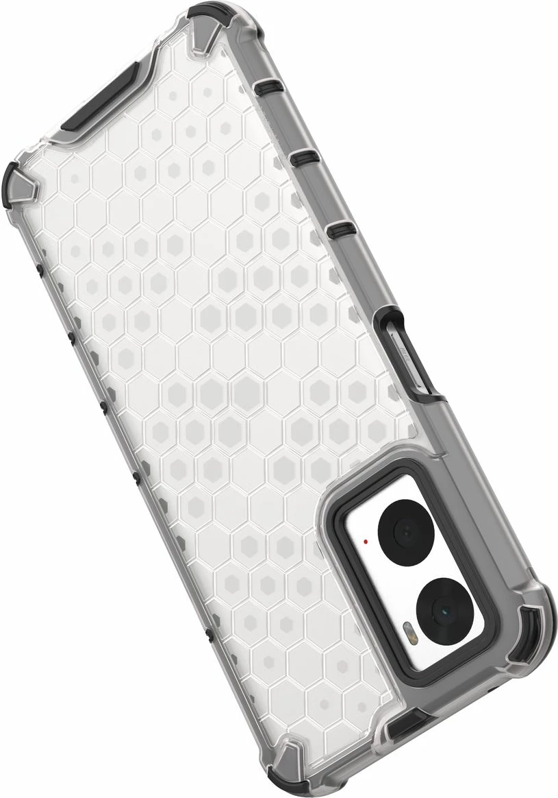 Mbështjellës Hurtel Honeycomb për Oppo A76 / Oppo A36 / Realme 9i, Transparent