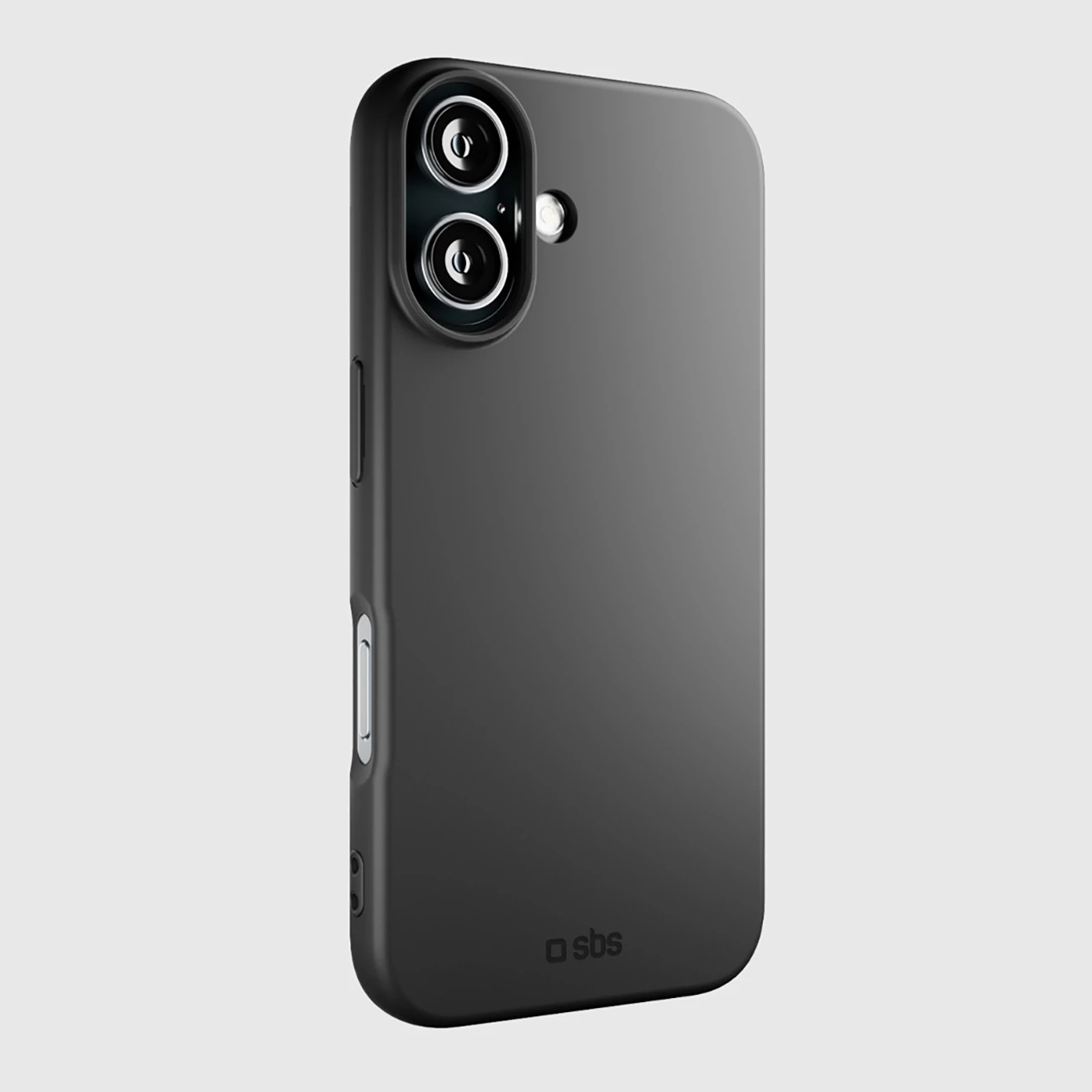 Mbështjellës SBS Instinct për iPhone 16, TPU me mikrofibër, i zi, me kuti