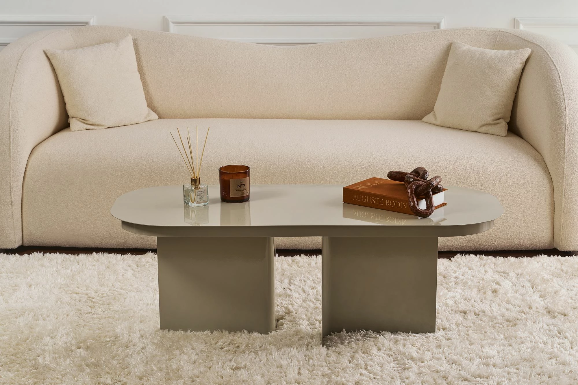 Tavolinë kafeje, ngjyrë taupe, Skye Decor, SHB-010-B, 120x45x44cm