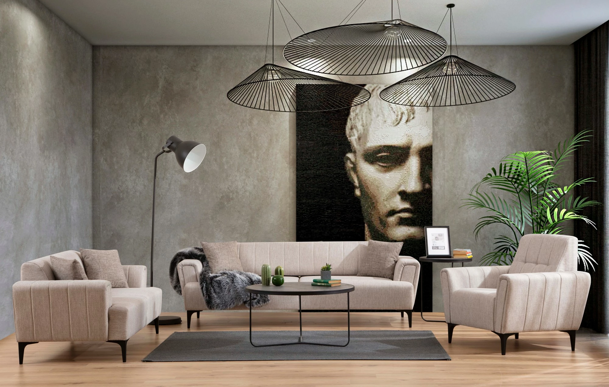 Divan dy vendësh Atelier del Sofa, Hamlet, bezhë